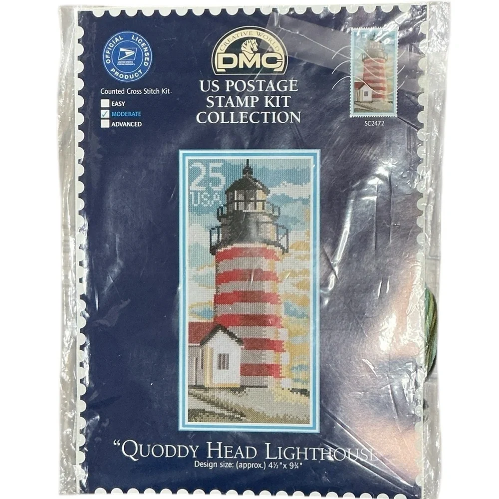 DMC Quoddy Head Lighthouse Cross Stitch Kit
